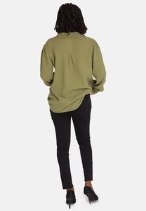 Блузка на пуговицах Elara, оливковый