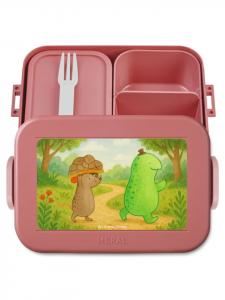 Mr. & Mrs. Panda Дизайн Bentobox Turtle Mouse без слов, пастельно-красный