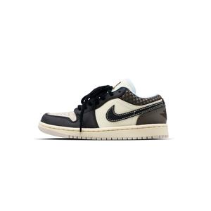 Jordan Баскетбольные кроссовки Air 1 Low Heat Mocha Low Top Vintage Unisex Black Brown