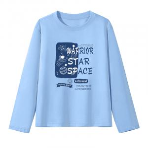 Футболка для детей Crew Neck Moderate WARRIOR, синий/h space letter