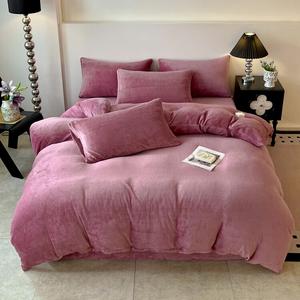 LUOLAI HOME Комплект постельного белья 4 предмета, простыня 220x240 см