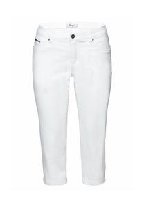 Джинсы-капри с эффектами поношенности sheego, цвет White Denim