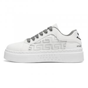 Износостойкие дышащие низкие детские кроссовки для скейтбординга для подростков Kung Fu partners, серый