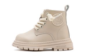 Детские кожаные ботинки для дошкольников EBMINI, Rice (plush)