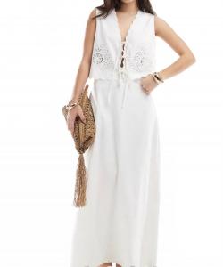 Кеннеди Топ в цвете офф-уайт/черный 4th & Reckless