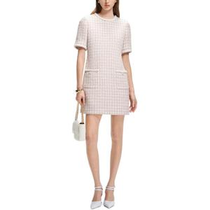 KARL LAGERFELD / Karl Lagerfeld Jeans Karl Lagerfeld SS25 платье с короткими рукавами женское розовое белое