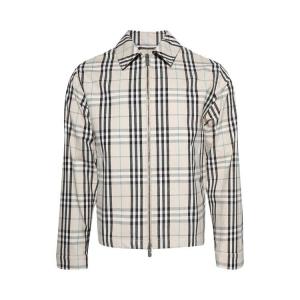 Куртка Burberry Check Harrington Jacket Husk, разноцветный