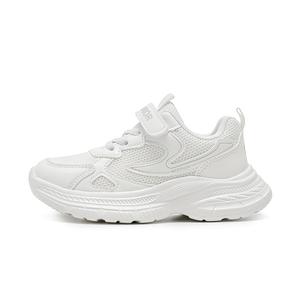 Беговые кроссовки для детей Casual Shoes Kids' с увеличенной высотой, устойчивые к истиранию, легкие, амортизирующие и нескользящие WARRIOR, белый