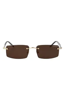 Солнцезащитные очки в прямоугольной оправе Montblanc, золотистый