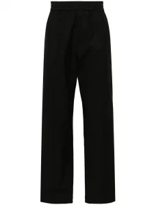 Прямые брюки с V-образным декором VALENTINO GARAVANI, черный