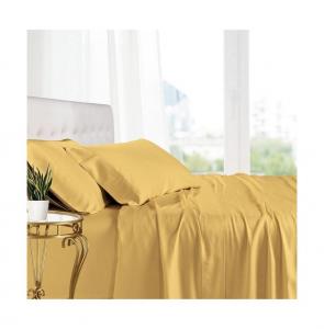 Комплект постельного белья из мягкой вискозы из бамбука, 4 предмета, размер King Egyptian Linens, Gold