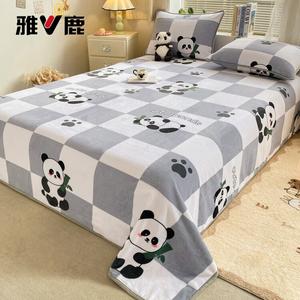 Yalu Плед флисовый 200х230 см, односпальный, серый мишка, мягкий и теплый