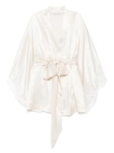 Carine Gilson шелковый халат, нейтральный