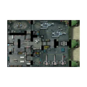 Двусторонняя карта — База Сопротивления/Астероидная шахта, Armored Cartographers - Sci-Fi