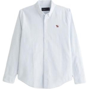 Abercrombie＆Fitch Мужская рубашка светло-голубого цвета