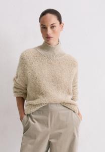 Джемпер Marc O'Polo LONGSLEEVE STAND-UP COLLAR, Chalky Mauve Melange/Beige