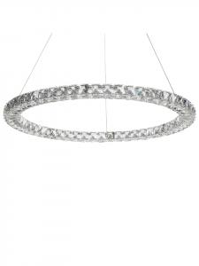 Beliani Подвесные светильники MAGAT серебристого/прозрачного цвета - (Ш) 60 x (В) 142 x (Д) 60 см