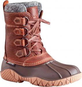 Женские зимние сапоги Baffin YELLOWKNIFE с водонепроницаемыми утепленными манжетами, средней высоты, верх из кожи крупного рогового скота, гибкая резиновая подошва