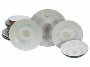 Набор посуды, коричневый, кремовый, неаполитанский, кремовый, 16 предметов Creatable, коричневый/кремовый