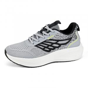 MUSNODO Абразивоустойчивые дышащие легкие мужские низкие кеды для бега светло-серые черные, цвет Light Gray Black