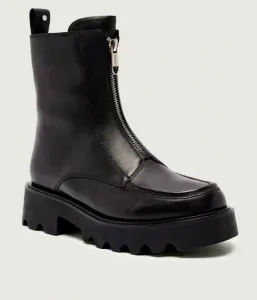 Кожаные ботильоны Marc Cain, черный