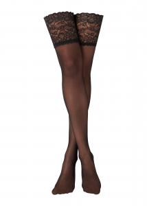 CALZEDONIA Чулки с силиконовой резинкой в цвете Black