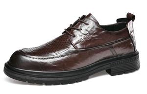 G5 Мужские туфли дерби на низком ходу коричневые, цвет Brown
