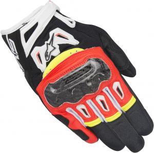 Мотоциклетные перчатки Alpinestars smx-2 air carbon v2, Black/Red/Yellow