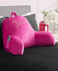 Спинка с карманами и логотипом, украшенным стразами, 30 x 17 дюймов Juicy Couture, ярко-розовый