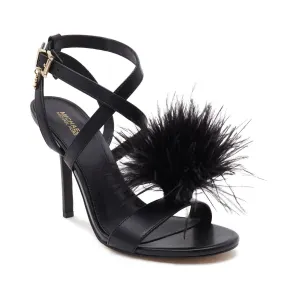 Кожаные босоножки на каблуке-шпильке Whitby Michael Kors, черный