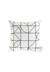 Подушка декоративная Kayoom Kennedy, 45x45 см, белый / черный