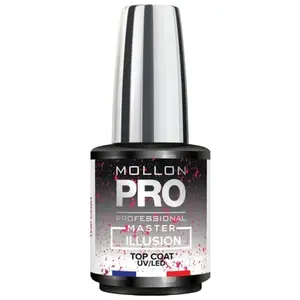 Mol Master Top Coat Illusion Pink - 12 мл Mollon Pro