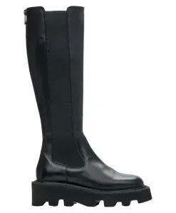 Черные сапоги до колена Estro, черный