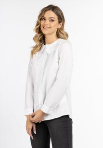 Блуза DreiMaster Button-down blouse, Wollweiss/White