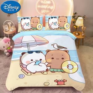 Disney Комплект постельного белья для кровати 1,2 м: простыня на резинке, пододеяльник 150x200 см