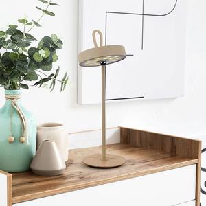 Светодиодная настольная лампа Näve Elli, сталь / силикон - 1 пламя - бежевый