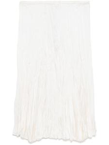 Michael Kors Collection атласная юбка миди, серый