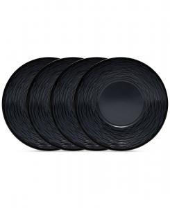Набор из 4 блюдец Swirl Noritake, черный