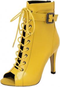 Женские классические гладиаторские сандалии Scaoruki, летние сандалии с дышащей сеткой, 6# Pu-Yellow
