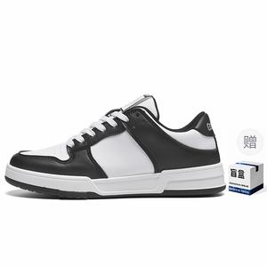 Doraemon Дораэмон Низкие скейтерские кроссовки унисекс Панда Блэк + Мистери Бокс в комплекте, цвет Panda Black+Comes with Mystery Box