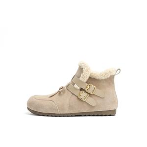 Женские зимние ботинки DAPHNE с ремешками, бежевый