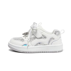 Детские кроссовки для скейтбординга с низким верхом, устойчивые к скольжению и износу Snoffy, белый