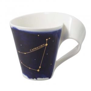 Кружка NewWave Stars с ручкой Capricorn/Козерог 0,30 л Villeroy & Boch, белый/синий/золотой