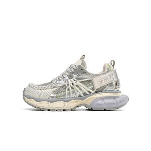 EBLAN Женские кроссовки лоу-топ чанки черные с серебром, цвет Black Silver