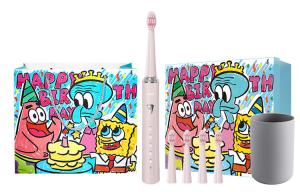 Ультразвуковая электрическая зубная щетка полностью автоматическая умная бритва набор для пары AUX, Morandi Powder (Including Birthday Gift Bag + Mouthwash Cup) [Gift Box]