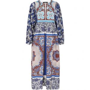 WEEKEND MaxMara Женское платье с длинным рукавом синего цвета