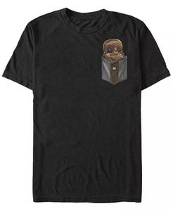 Мужская футболка с коротким рукавом Chewie Cutie Pocket Star Wars Fifth Sun, черный