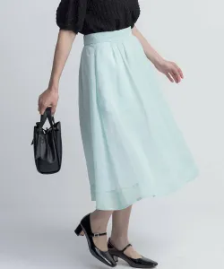 Полупрозрачная вуалевая юбка-клеш Suite, цвет Smoky Green [063]