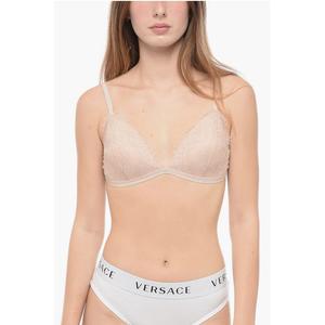 Кружевной бюстгальтер EMPORIO с треугольными чашками и отделкой люрексом Armani, Multicolor