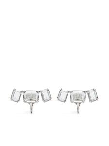 Серьги Millenia с кристаллами Swarovski, серебряный